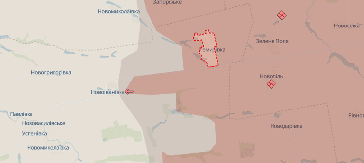 Темировку Запорожской области оккупировали ВС РФ