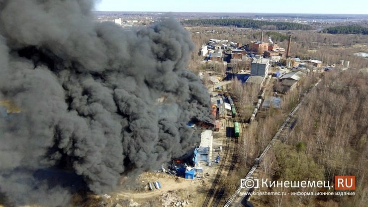 кінешма, росія, пожежа в росії, хімзавод, пожежа на заводі