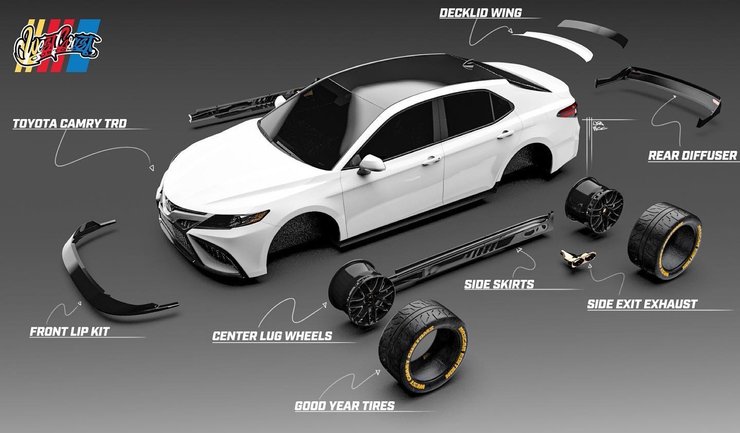 тюнинг тойота кемри, Toyota Camry, тюнинг Toyota Camry, Toyota Camry TRD, Toyota Camry 2023