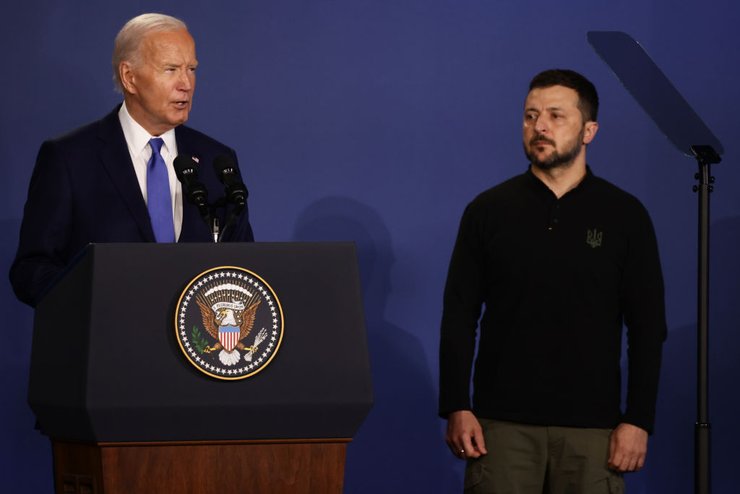 саммит НАТО в Вашингтоне, байден, Зеленский