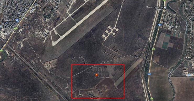 Взрывы в Крыму, аэродром в Джанкое, фото