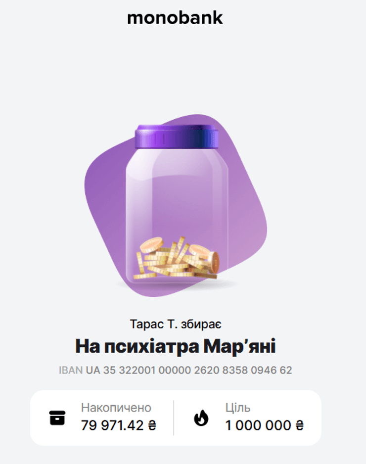 Збір коштів для Мар'яни Безуглої