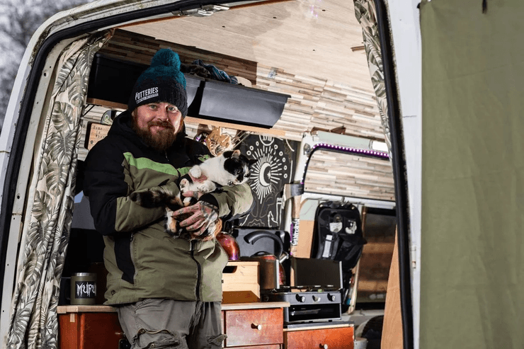 чоловік фургон кіт