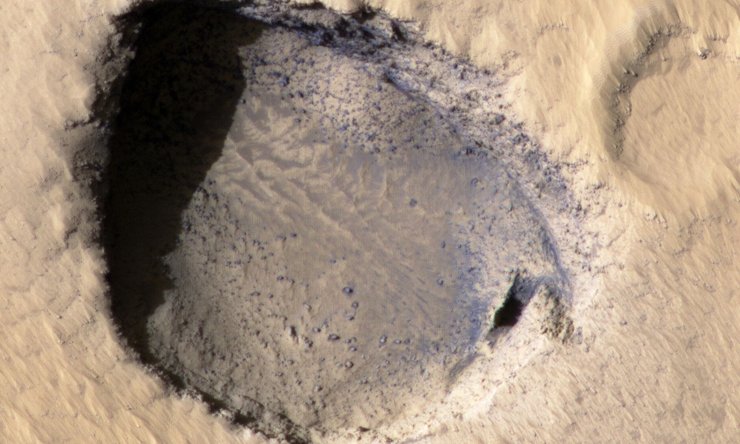 ямный кратер, Марс