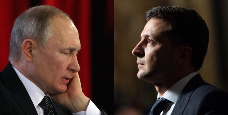 Владимир Путин, Владимир Зеленский, посмотреть в глаза путину