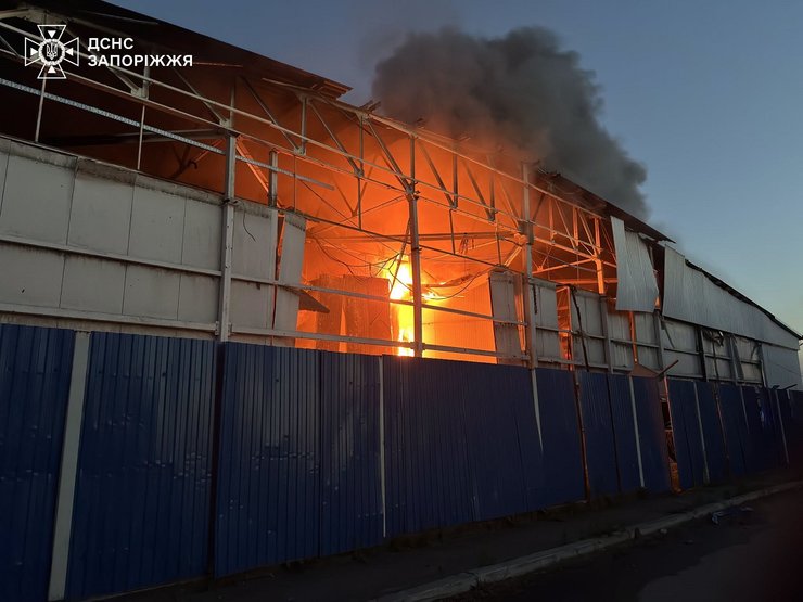 Удар по Запорожью — прилет в мясокомбинат "Юбилейный"