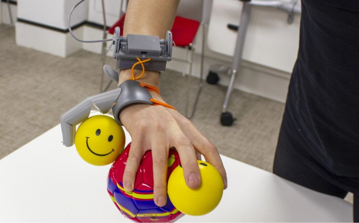 робот, палец, рука