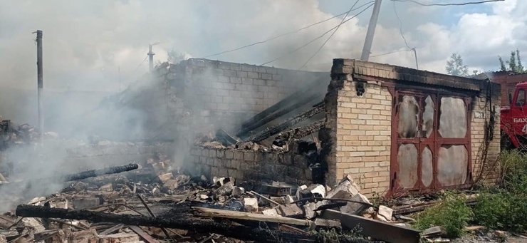 пожар, артемсоль, обстрелы, соледар