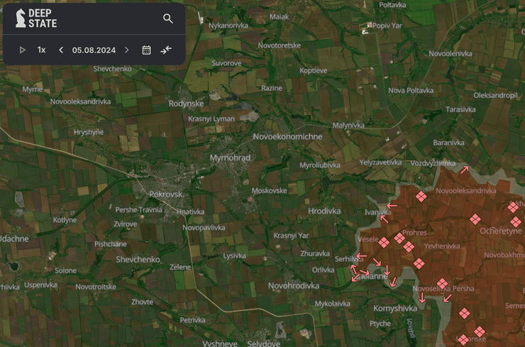 Карта боевых действий