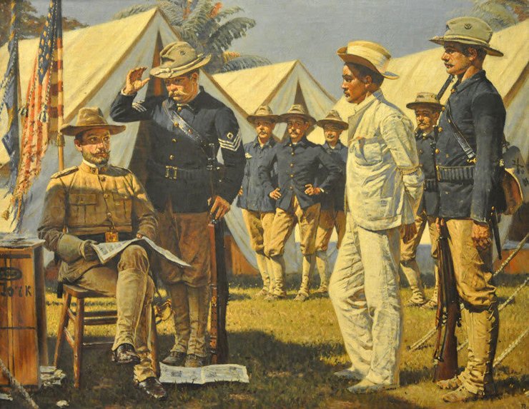 Картина Василия Верещагина "Шпион (из истории испано-американской войны").