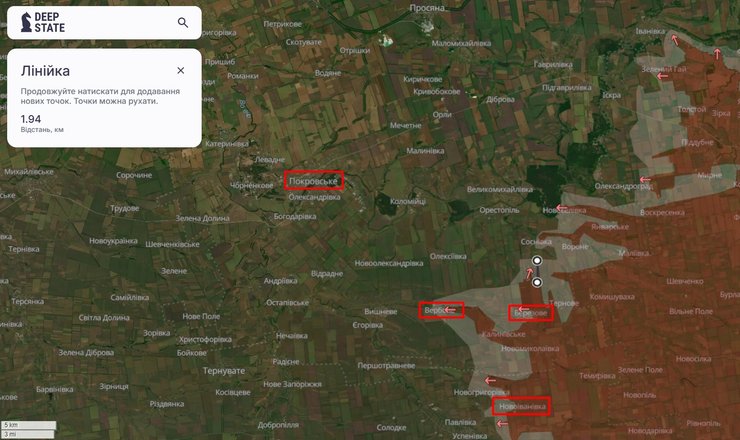 ВС РФ продвигаются в Днепропетровской области 29 сентября