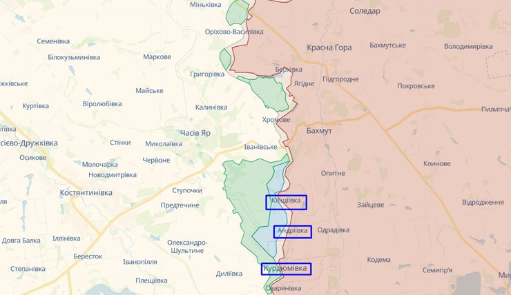 Ситуация под Бахмутом