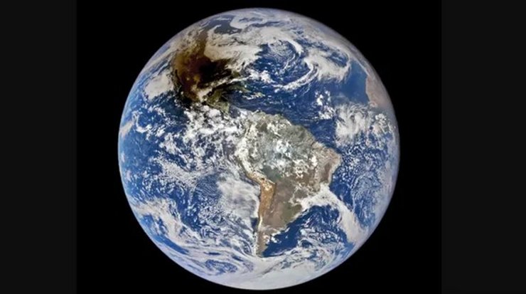 Земля, солнечное затмение