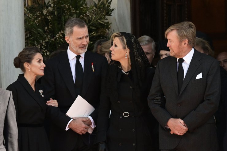 похороны короля константина греция, греческий король, принцесса анна, прощание в афинах