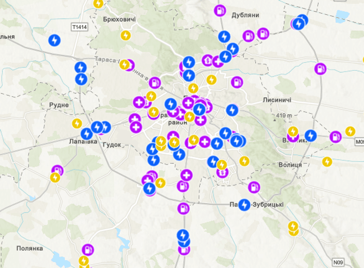 Пункти незламності, Пункти обігріву, Україна Пункти незламності, карта Пункти незламності