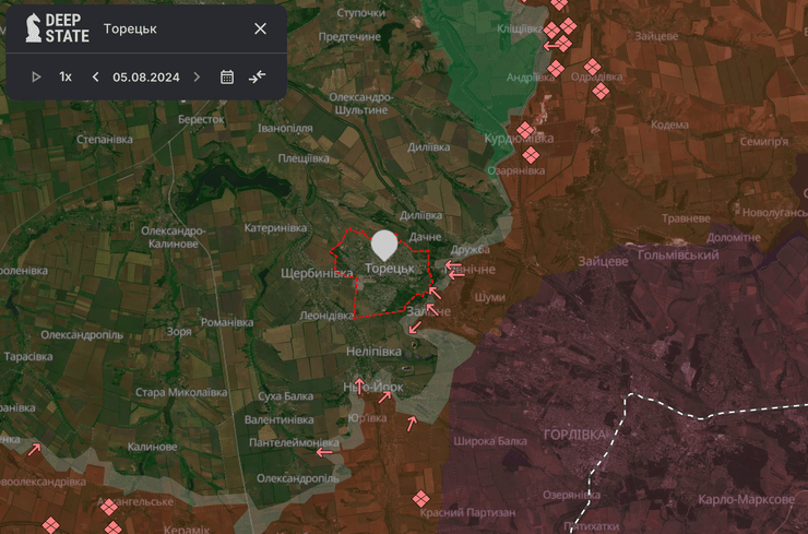 Карта боевых действий
