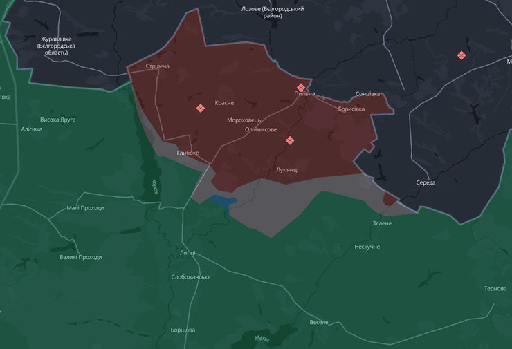 Липцы, Липцы карта, Липцы DeepState