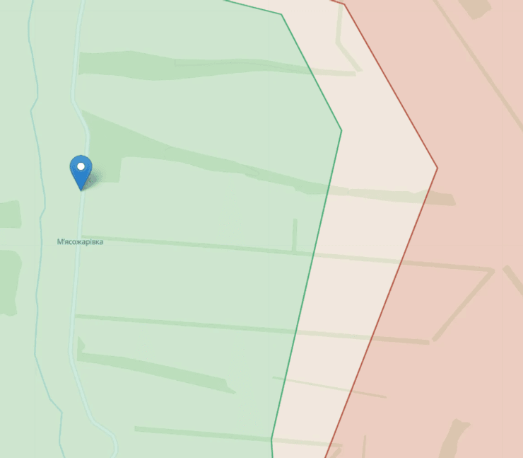 Мясожаровка, карта