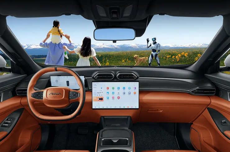 салон Dongfeng Aeolus L7, новый Dongfeng Aeolus L7, кроссовер Dongfeng