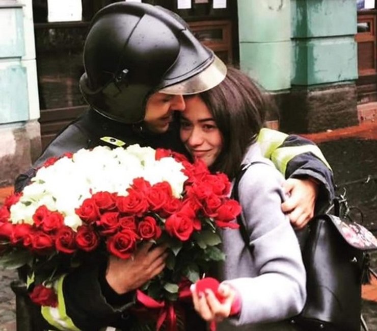 Пожарная машина, 101 роза, Мукачево