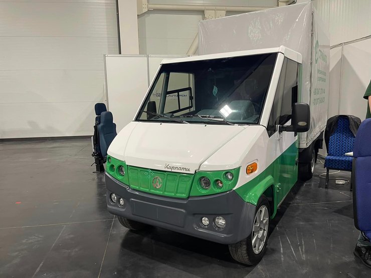 Электрический грузовик Карпаты, украинский электромобиль, грузовой электромобиль, электрический грузовик