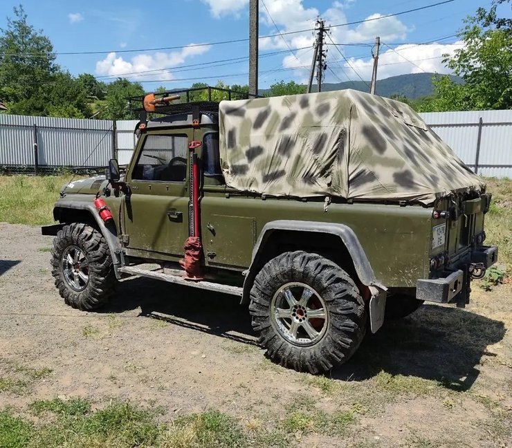 Land Rover Defender, УАЗ-469, пікап Land Rover, тюнінг Land Rover Defender