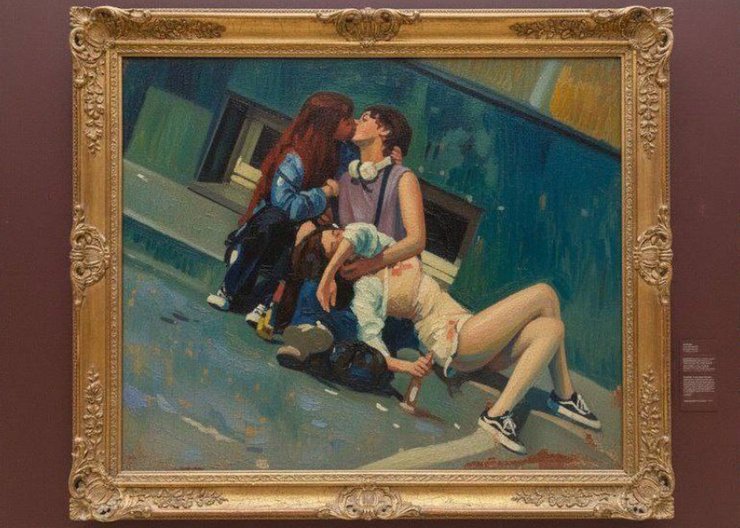 Фотографию превратили в картину