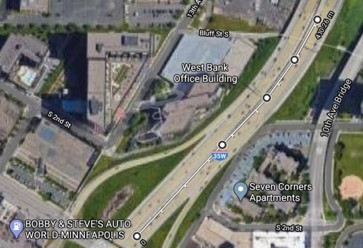 Богдан Вечирко, Миннеаполис, грузовик въехал в толпу, гугл карта, тормозной путь