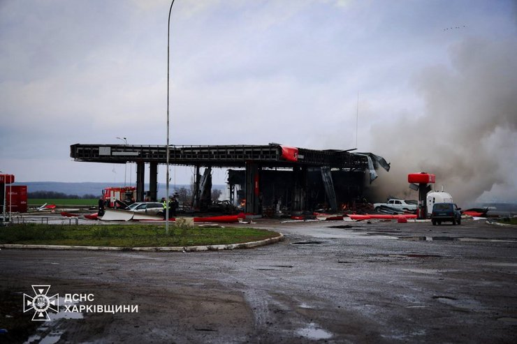 атака дронов харківська область