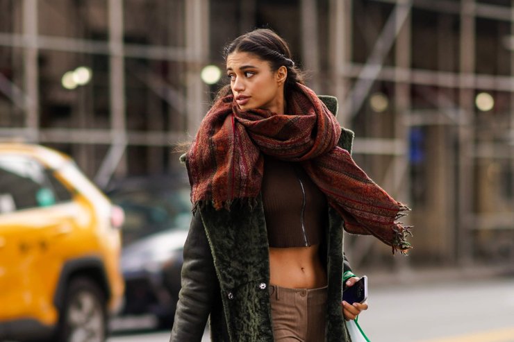 Объемные шарфы 2020-2021