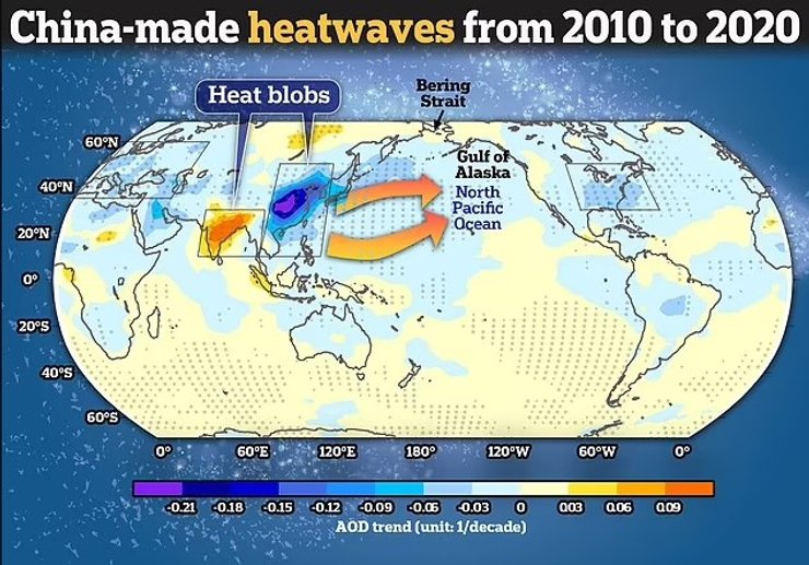 тихий океан китай жара
