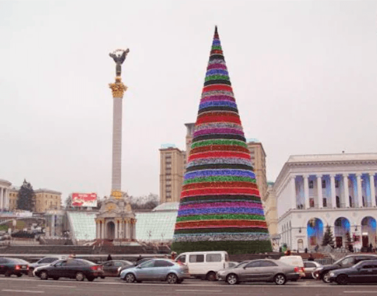 Головна ялинка, ялинка, новорічна ялинка, різдвяна ялинка, ялинка Київ, ялинка конус