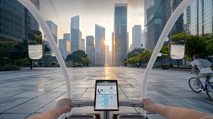 Салон Honda Fastport eQuad, новая Honda Fastport eQuad, электромобиль Honda, фургон Honda