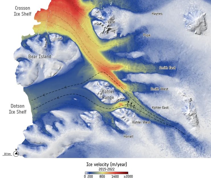 антарктида ледяной поток