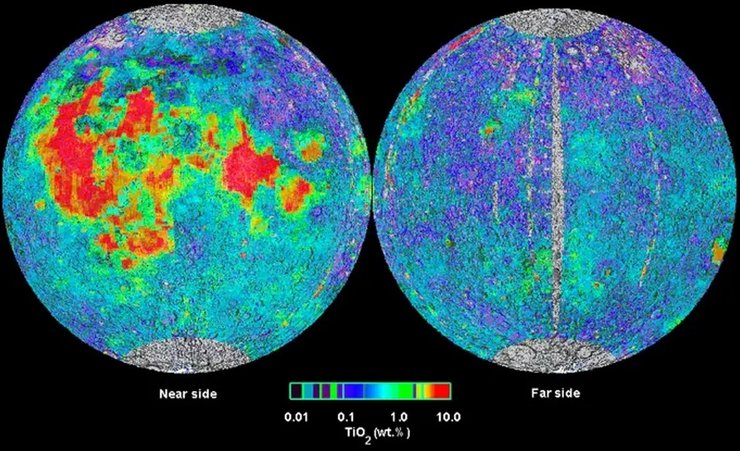Луна, титан