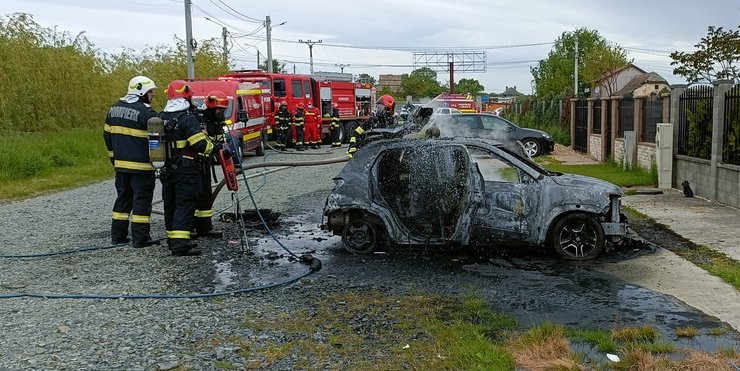 Dacia Spring пожар