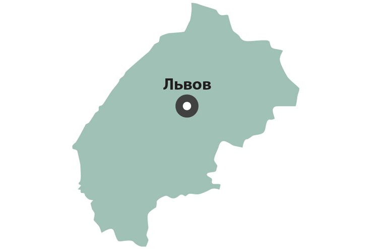Львівська область в рейтингу екологічного стану, карта