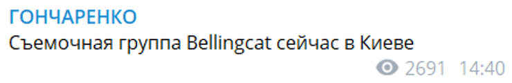 Bellingcat, гончаренко, скріншот