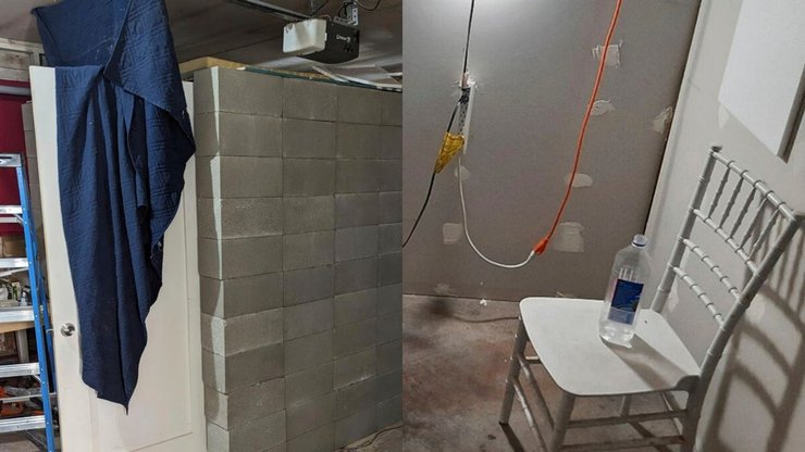 Самодельная камера, посадил в камеру, сбежала с камеры, сбежала от похитителя,