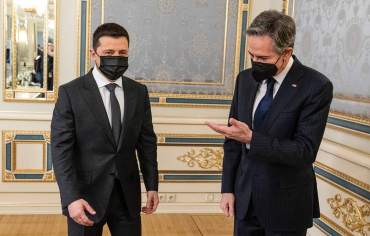 Энтони Блинкен, Владимир Зеленский, Блинкен и Зеленский