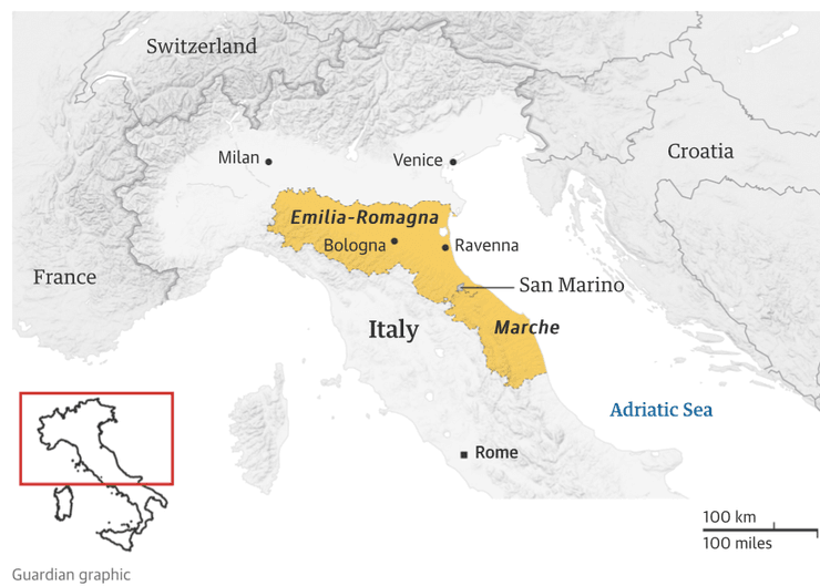 Наводнение в Италии