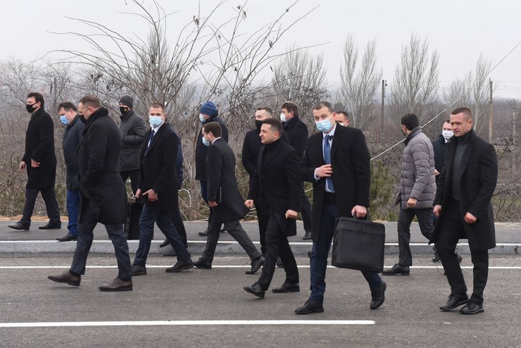 Зеленский, большая стройка, открытие моста, мост, Запорожье, мост через Днепр, фото