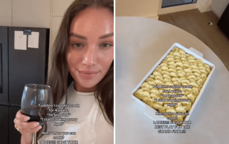 Влюбленная пара, скрывала от мужа, секрет, молчала 4 года, жена не умеет готовить, кто должен готовить, соцсети, tiktok, женщина хранила секрет, предложение, свадьба