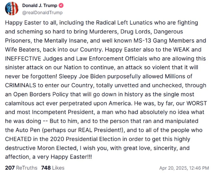 Трамп звернувся до "ліваків" та облаяв Байдена