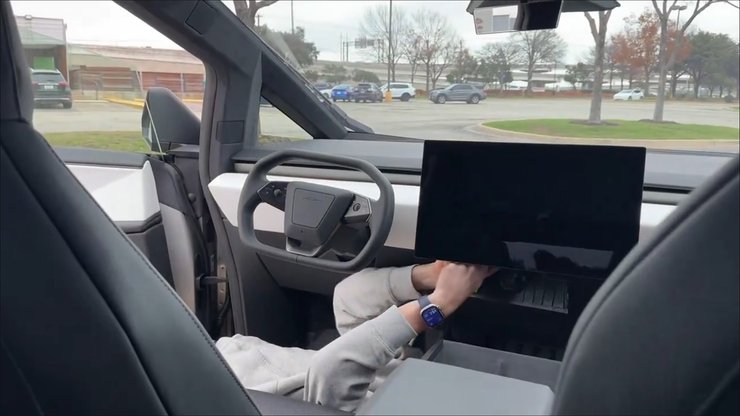 тесла дисплей, Tesla Cybertruck, пікап Tesla Cybertruck, електромобіль Tesla