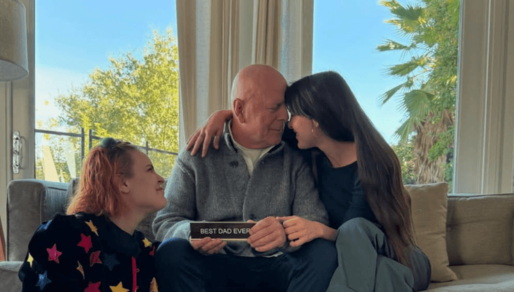 Брюс Вілліс з доньками