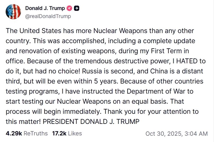 дональд трамп ядерна зброя