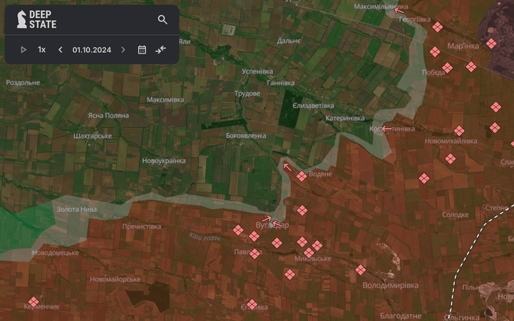 Карта боевых действий