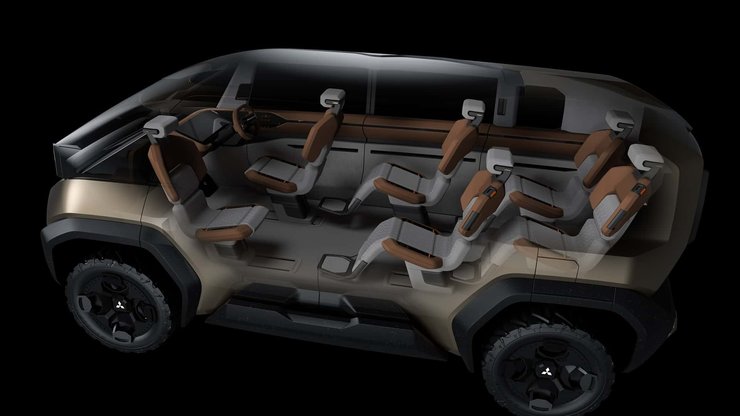 салон мицубиши делика, Mitsubishi D:X, Mitsubishi Delica, новый Mitsubishi Delica, минивэн Mitsubishi