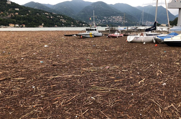 Джордж Клуни, лальо, наводнение, озеро комо